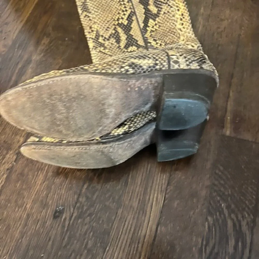 Dan Post Ladies Full Snakeskin boots  Vintage - Picture 6 of 8
